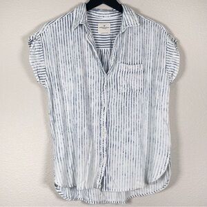 American Eagle Button Front Striped Shirt